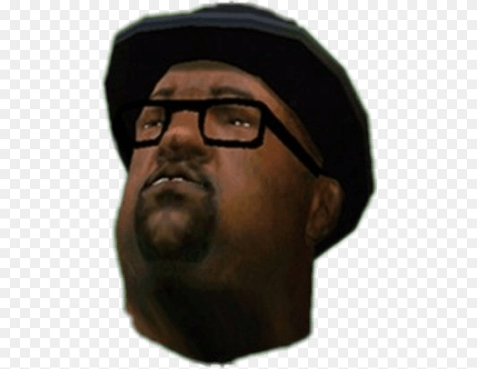 Big Smoke Face Transparent Big Smoke Face, Accessories, Photography, Person, Head Free Png Download