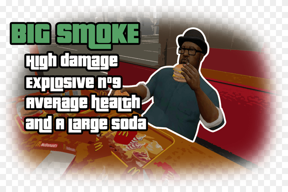 Big Smoke Player, Adult, Person, Man, Male Free Png