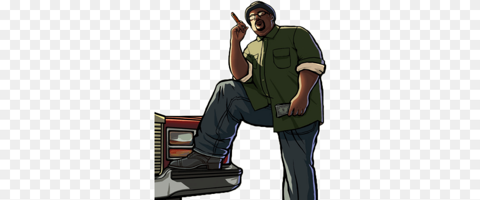 Big Smoke Psd Vector Graphic Render Gta San Andreas, Clothing, Pants, Adult, Male Free Png Download