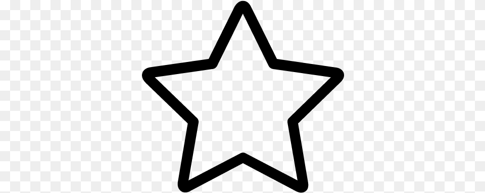 Big Star Vector Favorites Icon, Gray Free Png