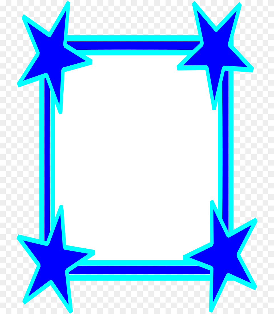 Big Stars Border Cool Star Frames, Star Symbol, Symbol, Outdoors Png Image