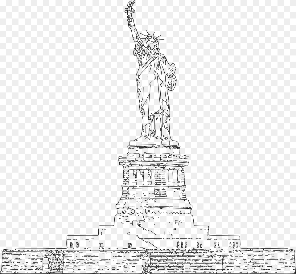 Big Statue, Gray Png