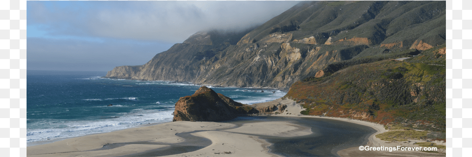 Big Sur, Cliff, Sea, Promontory, Outdoors Png Image