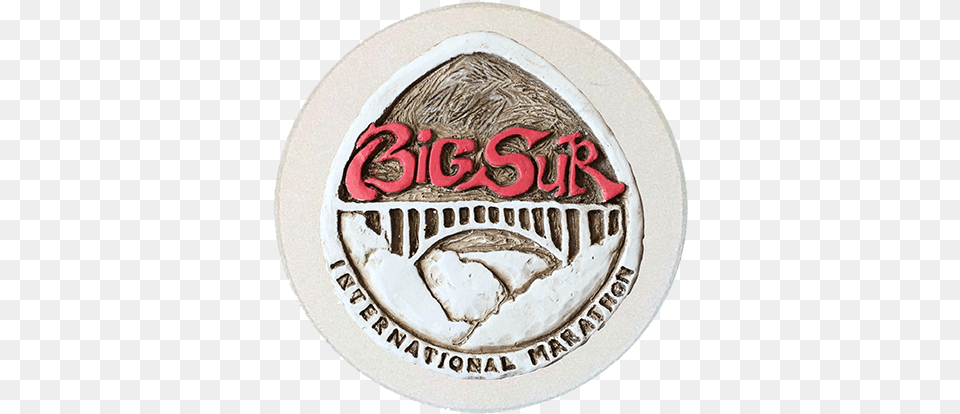 Big Sur Medal Stone Coaster Big Sur, Logo, Badge, Symbol, Cream Free Png