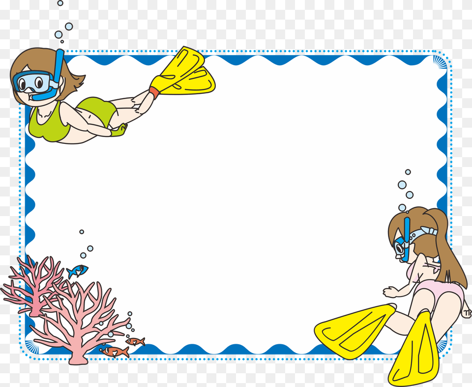 Big Swimming Frame Clipart, Cleaning, Person, Water Sports, Water Png