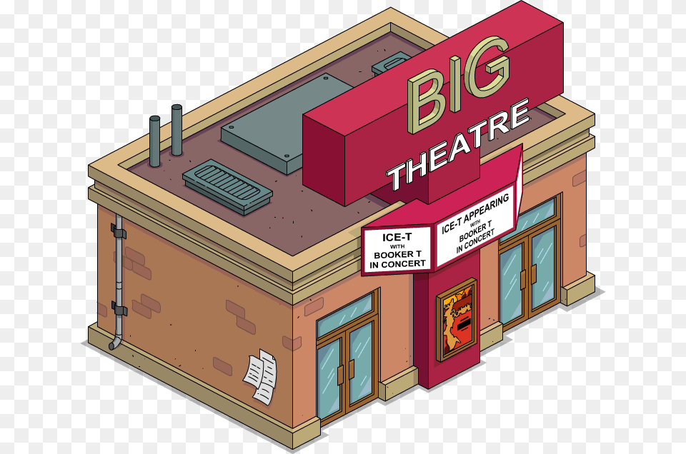 Big T Theatre Menu Simpsons Tapped Out Big T Theatre, Scoreboard Png Image