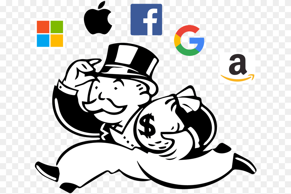 Big Tech Monopoly Man With Money Bag, Baby, Person, Face, Head Png