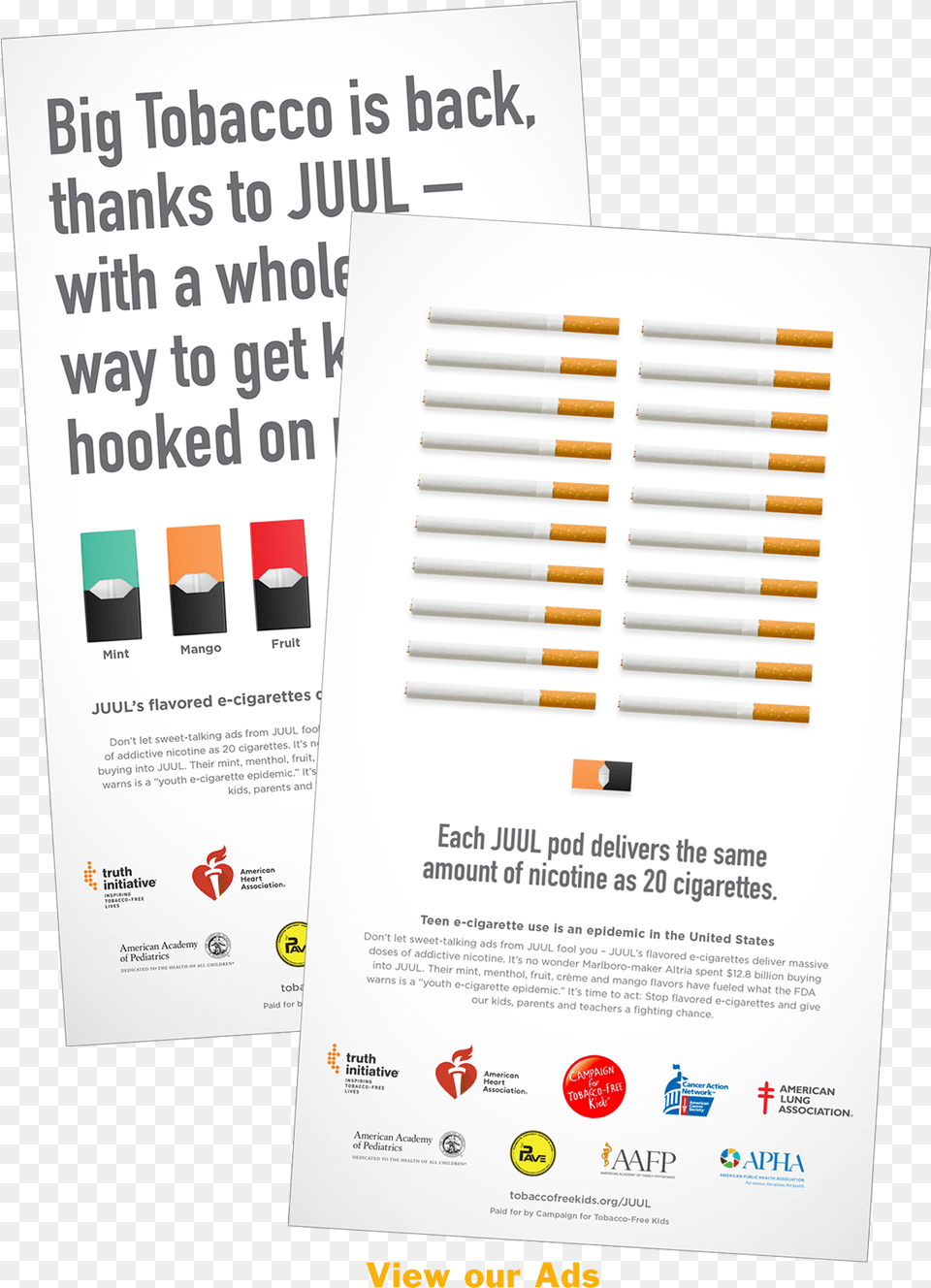 Big Tobacco Is Back With A New Way To Addict Kids Campaign Flyer, Advertisement, Page, Poster, Text Free Transparent Png