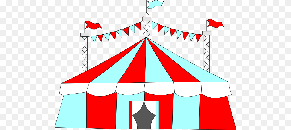 Big Top Tent Clip Art At Clker Circus Tent Clipart, Leisure Activities Png Image