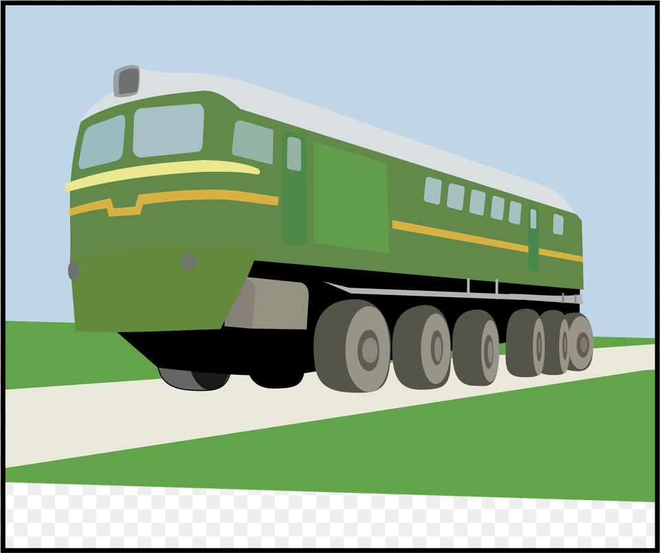 Big Train, Bulldozer, Machine, Transportation, Vehicle Png Image