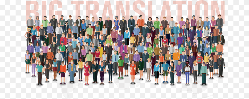 Big Translation Crowd Vecteurs Foule, People, Person, Art, Collage Png Image