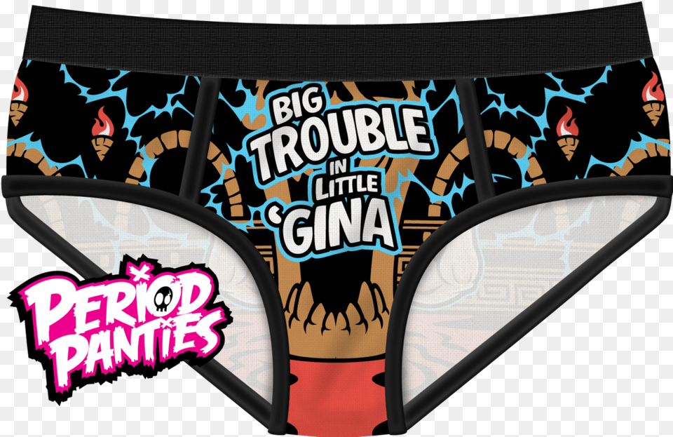 Big Trouble In Little 39gina By Period Panties At Ill Gotten Big Trouble In Little Gina Underwear, Clothing, Lingerie, Thong, Baby Free Png