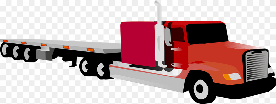 Big Truck Clipart, Trailer Truck, Transportation, Vehicle, Machine Png