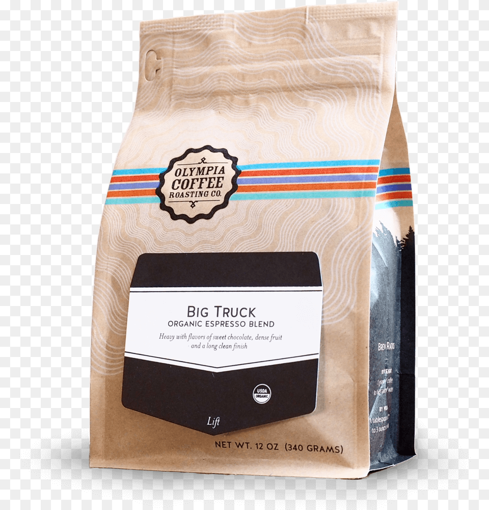 Big Truck Organic Olympia Coffee Roasting Sweetheart Espresso, Box, Bag, Cardboard, Carton Free Png Download