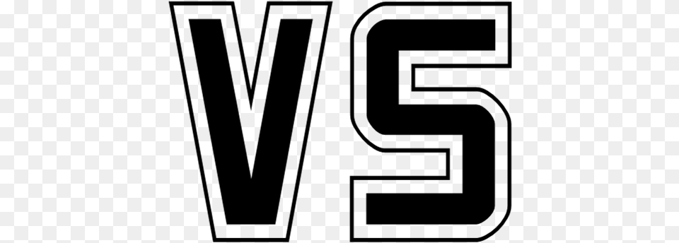 Big Vs Sign, Gray Free Transparent Png