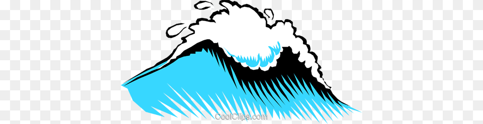 Big Wave Royalty Vector Clip Art Illustration, Nature, Ice, Mountain, Outdoors Png Image