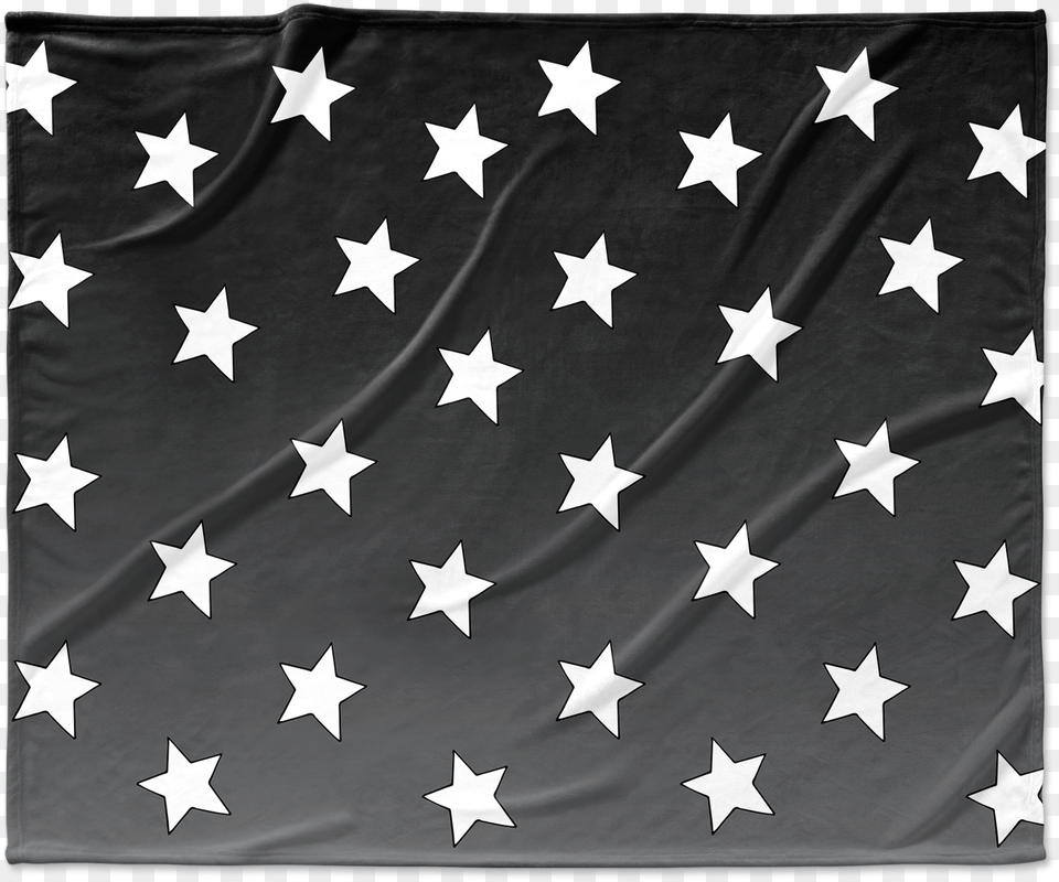 Big White Stars Gray Ombre Blanket Grey, Flag Free Transparent Png