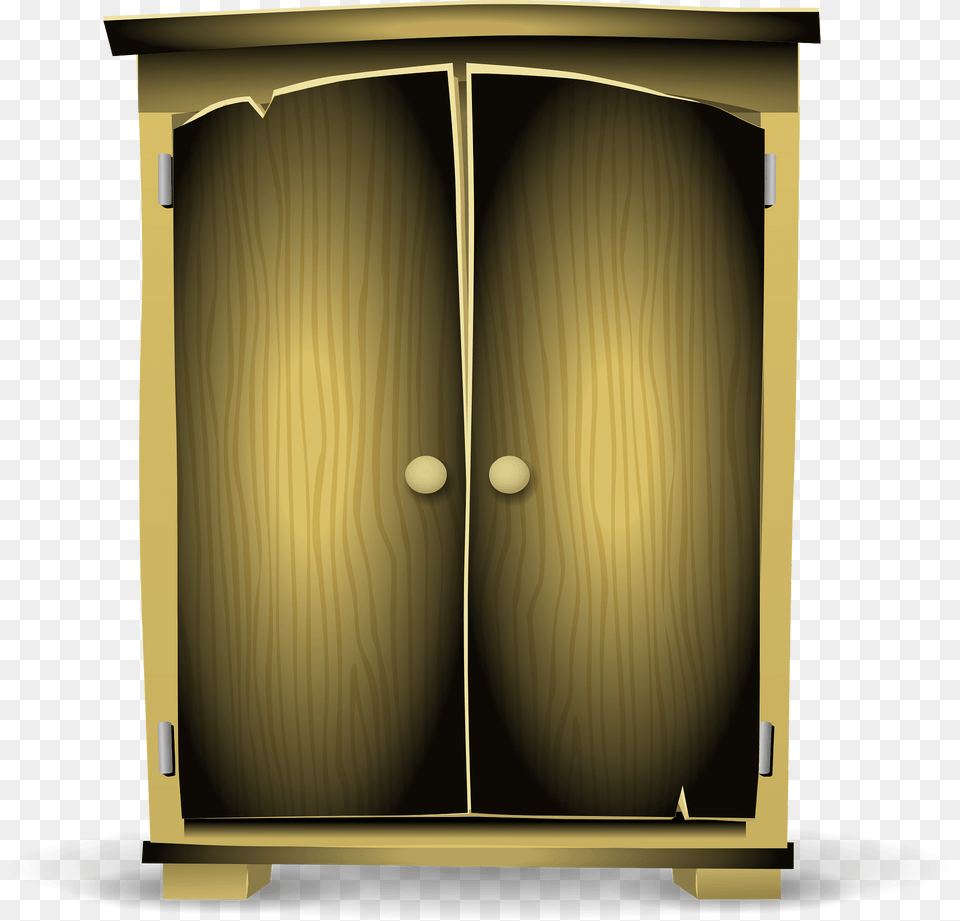 Big Wooden Cabinet Clipart, Closet, Cupboard, Furniture, Wardrobe Png
