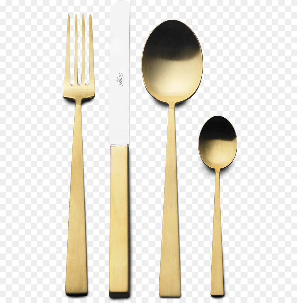 Big Wooden Spoon And Fork Cutipol Bauhaus Gold 24tlbesteckset Bauhaus Gold, Cutlery Free Png