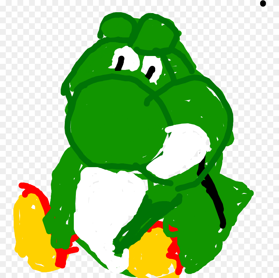 Big Yoshi Layer Illustration, Green, Food, Produce, Animal Free Png Download