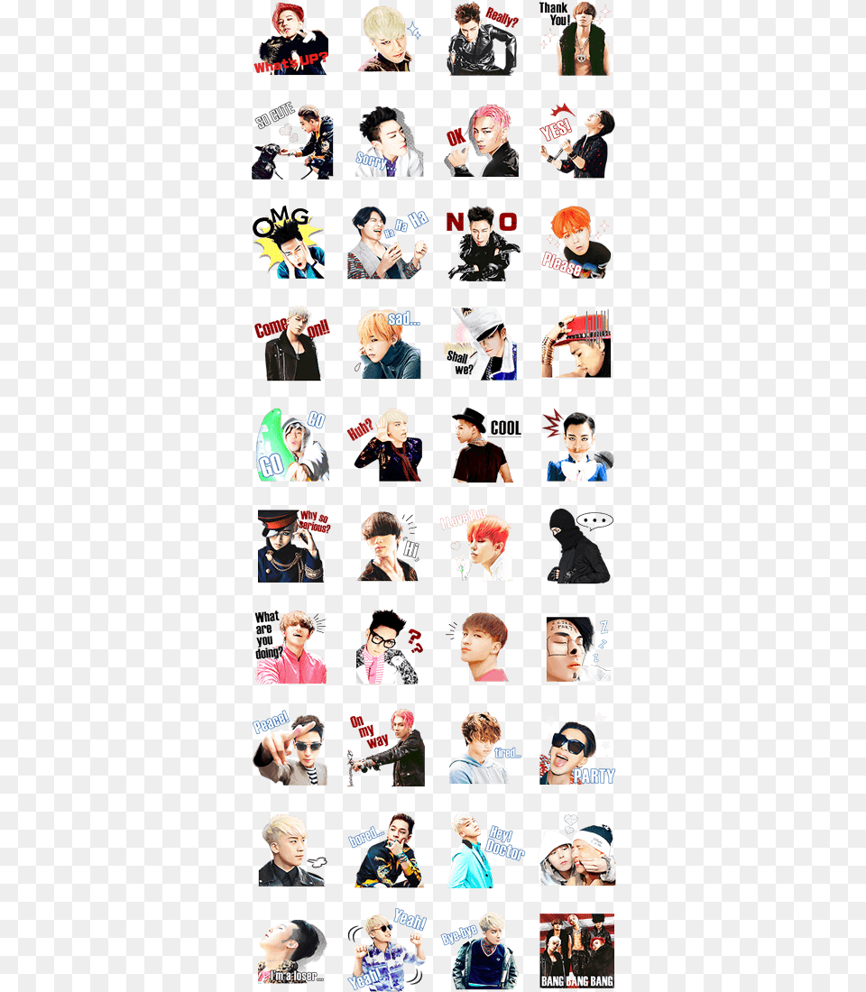 Bigbang Yu Gi Oh Stickers Whatsapp, Art, Collage, Photography, Person Free Png Download