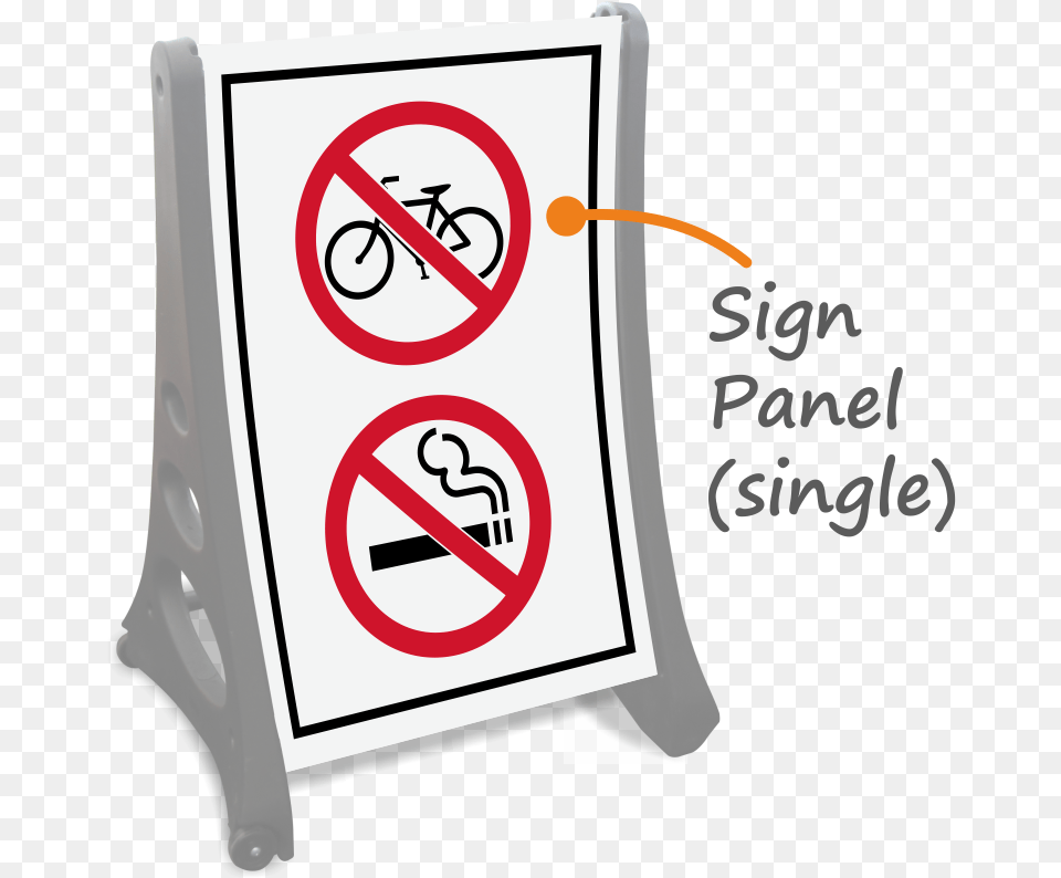 Bigboss A Frame Portable Sidewalk Sign Smoking Signs, Text, Symbol, Bicycle, Blackboard Png Image