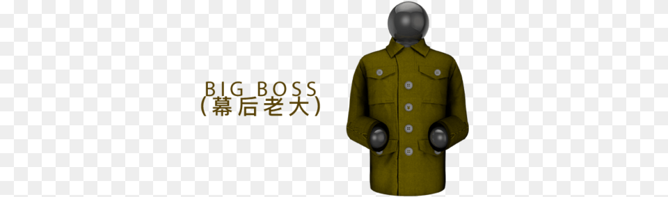 Bigboss Horizontal Copy Figurine, Clothing, Coat, Overcoat, Adult Png