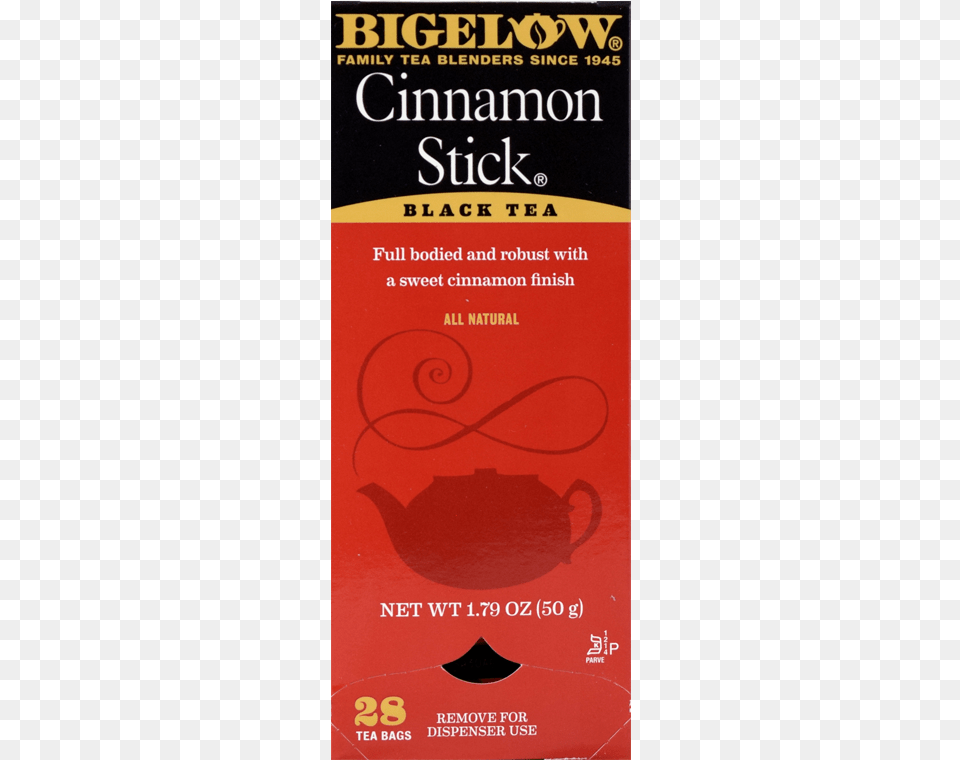 Bigelow Cinnamon Stick Black Tea Book Cover, Novel, Publication, Advertisement, Poster Png Image