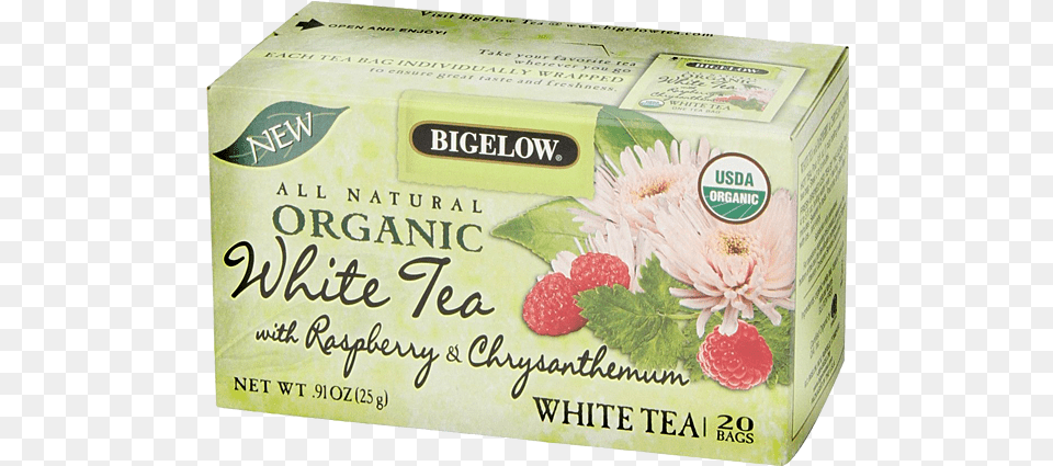 Bigelow Organic White Tea With Raspberry Amp Chrysanthemum Bigelow White Tea Organic With Raspberry Amp Chrysanthemum, Berry, Food, Fruit, Herbal Png