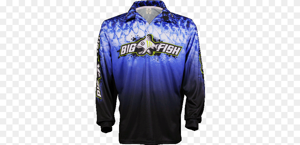 Bigfish Scales Blue Fish Scales Full Sublimation Jersey, Clothing, Long Sleeve, Shirt, Sleeve Png Image