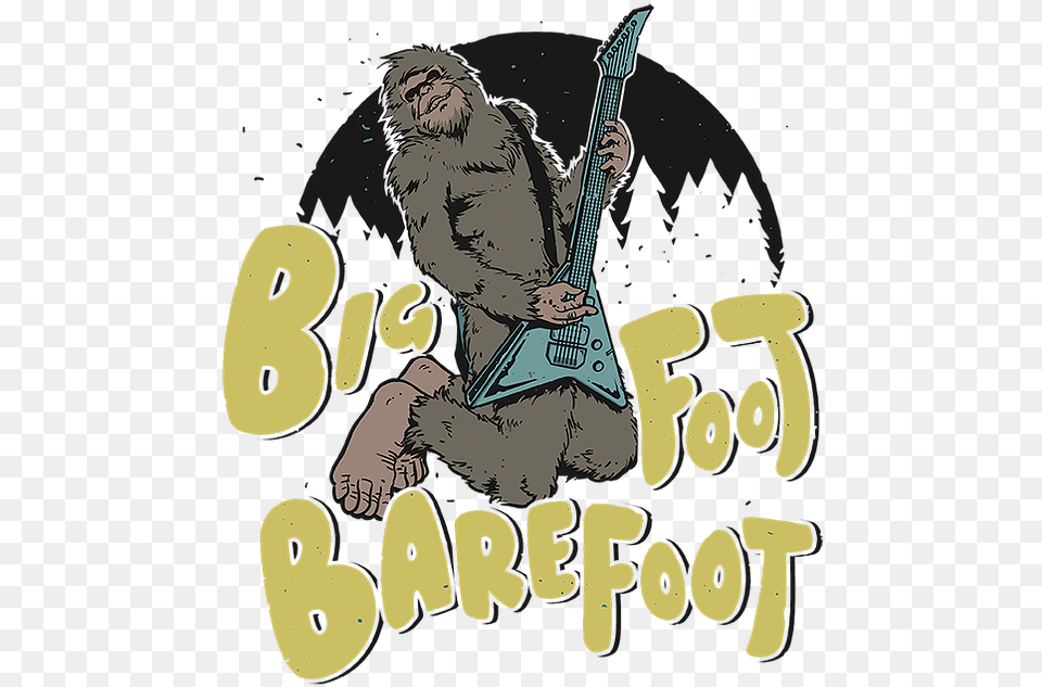 Bigfoot, Guitar, Musical Instrument, Person, Book Png