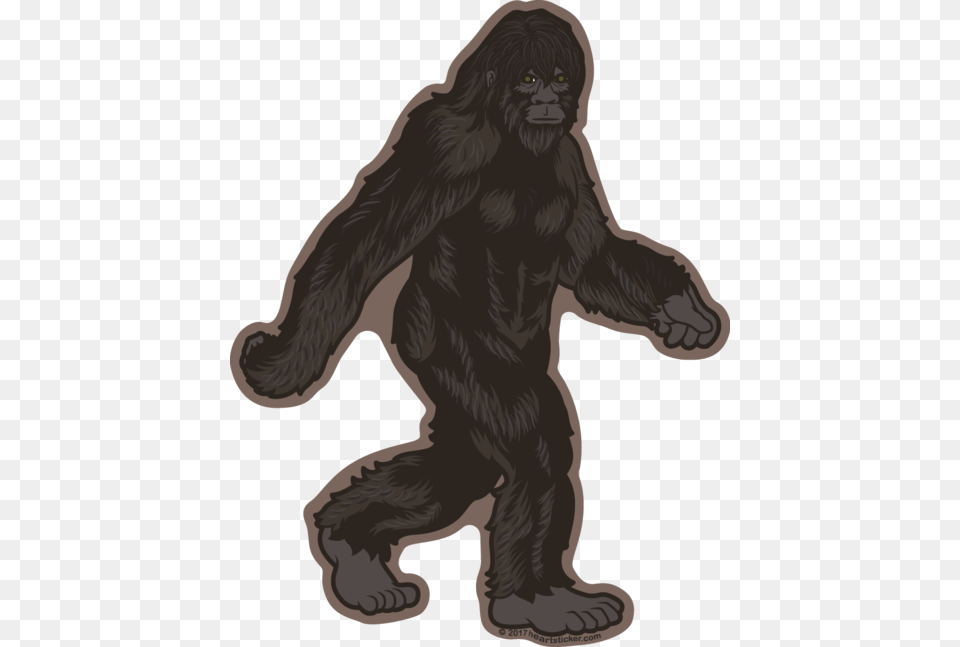 Bigfoot And The Creatures Of Oregon Heart In Oregon, Animal, Ape, Mammal, Wildlife Free Png Download