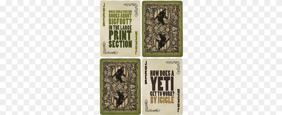 Bigfoot Bicycle Playing Cards Bicycle Bigfoot Playing Cards, Advertisement, Book, Poster, Publication Png Image