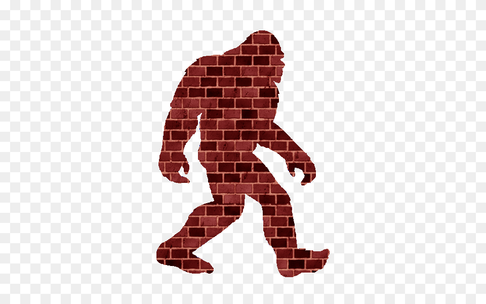 Bigfoot Brick Wall Architecture, Building, Person Free Png
