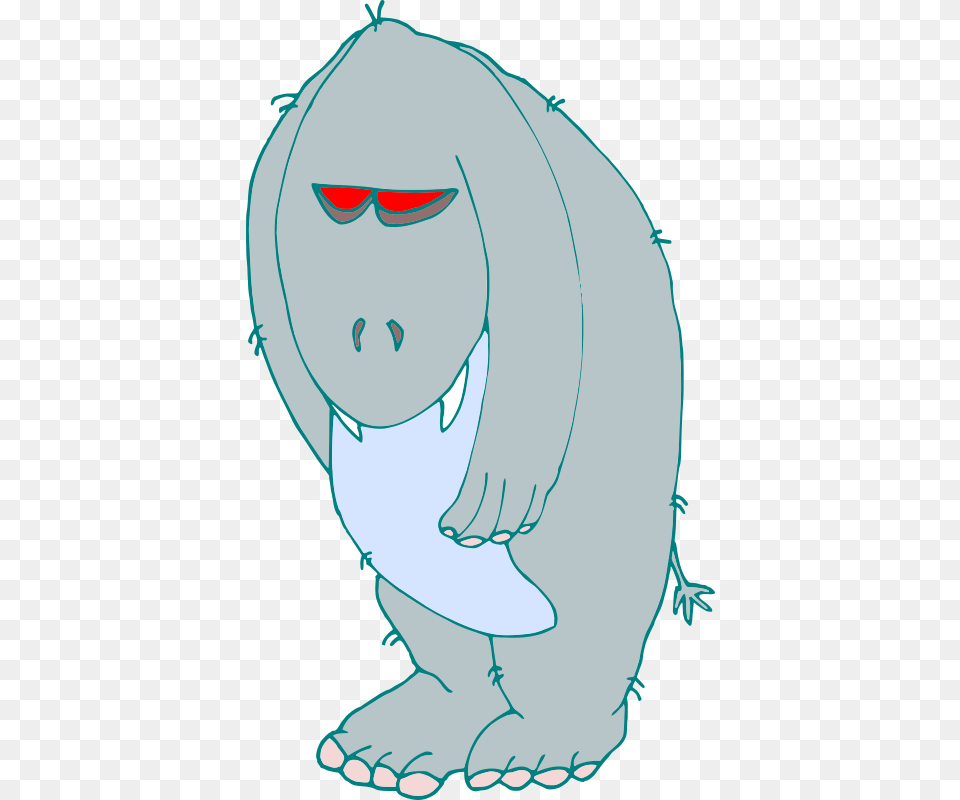 Bigfoot Cartoon, Person, Animal, Mammal Free Png