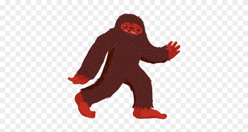 Bigfoot Character Cartoon, Animal, Ape, Bird, Mammal Free Png Download