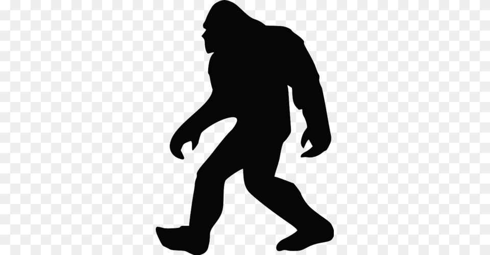 Bigfoot Clip Art For On Ya Webdesign, Silhouette, Person Free Png Download