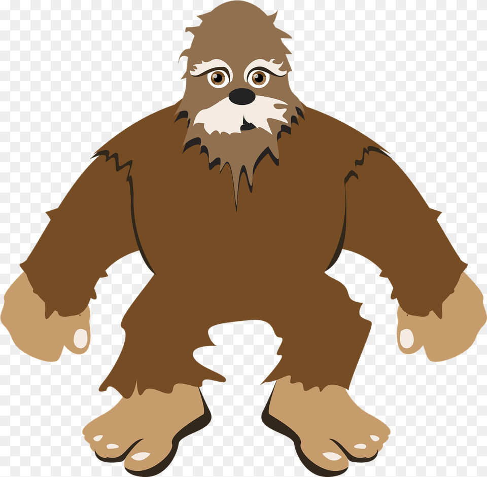 Bigfoot Comic Sasquatch Bigfoot, Baby, Person, Animal, Wildlife Free Png Download