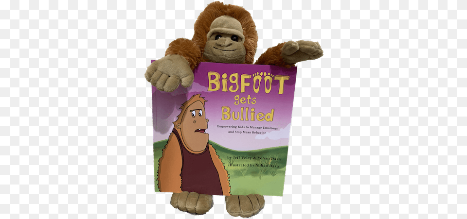 Bigfoot Get Bullied Book U0026 Plush Animal Soft, Advertisement, Poster, Adult, Female Png