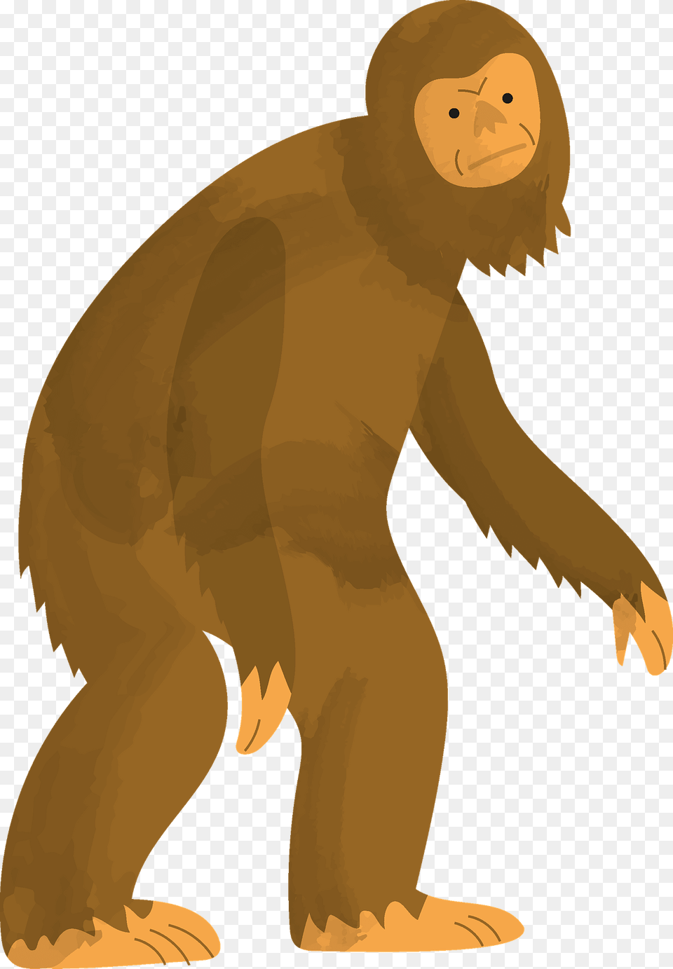 Bigfoot In The Forest Clipart, Animal, Wildlife, Mammal, Person Free Png Download
