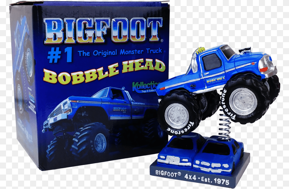 Bigfoot Monster Truck Bobblehead, Machine, Spoke, Wheel, Buggy Png