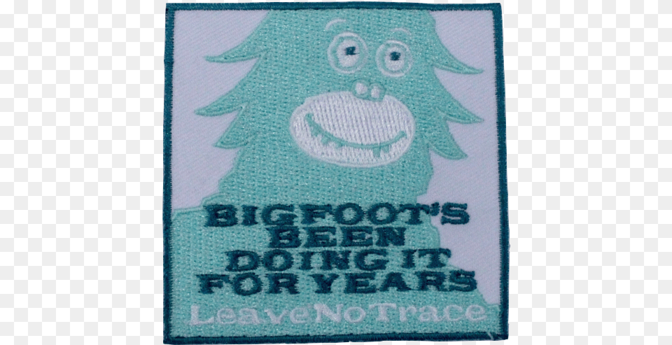 Bigfoot Patch Leave No Trace, Applique, Pattern, Home Decor Png Image