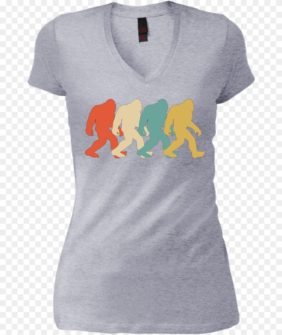Bigfoot Silhouette Retro Pop Art Sasquatch Graphic Pot Head Shirt, Clothing, T-shirt, Baby, Person Free Transparent Png