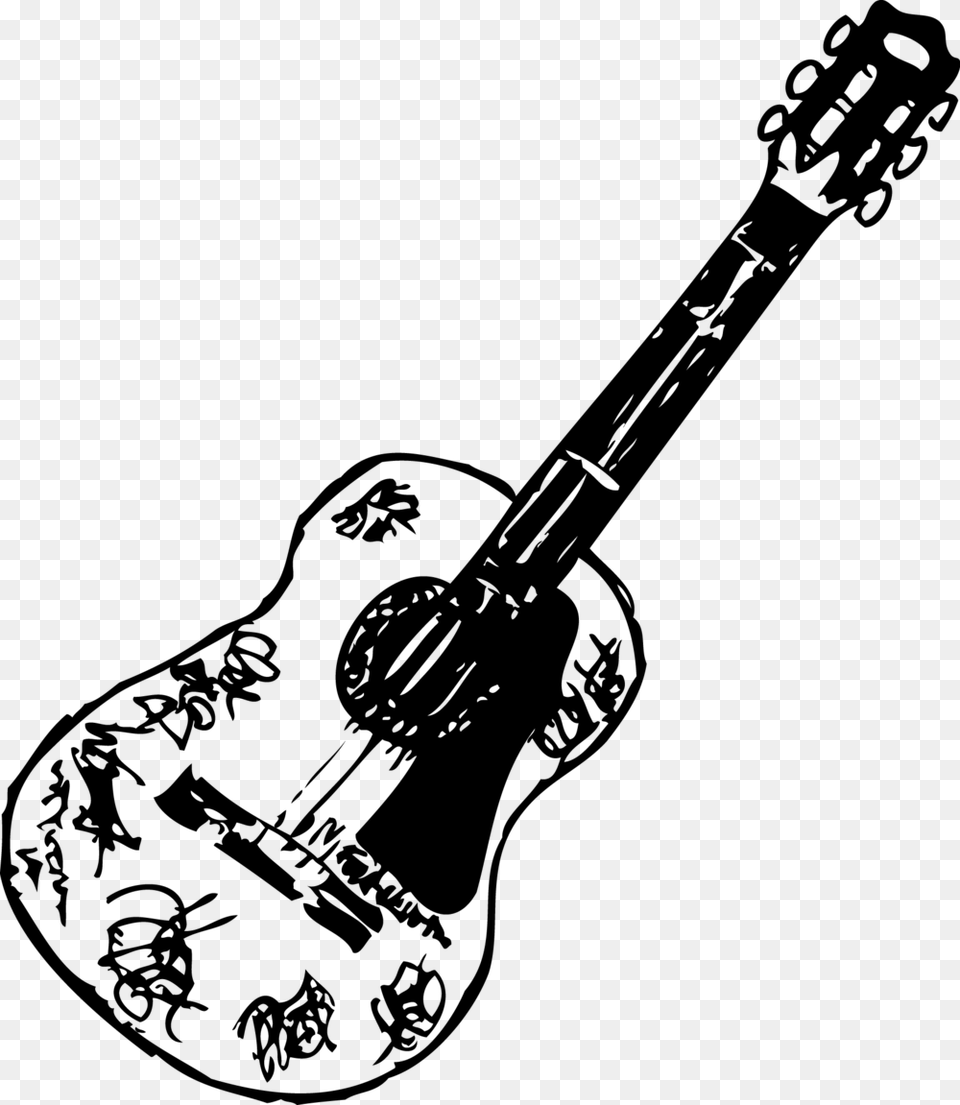 Biggar Guitar, Gray Free Png Download