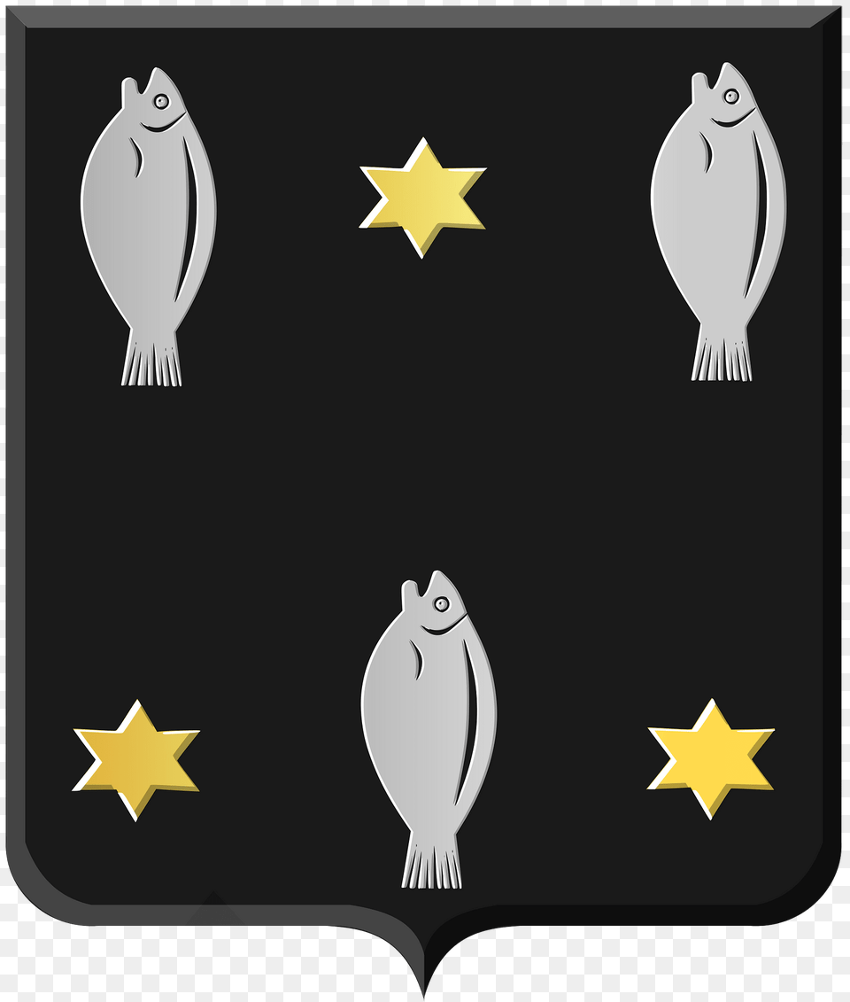 Biggekerke Wapen Clipart, Symbol, Logo, Animal, Fish Png Image