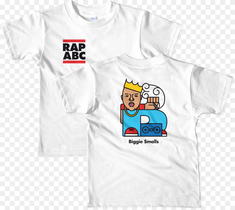 Biggie Back Print Kids T T Shirt, Clothing, T-shirt, Face, Head Png Image