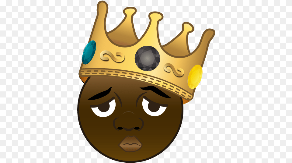 Biggie Emoji, Accessories, Crown, Jewelry, Face Png Image