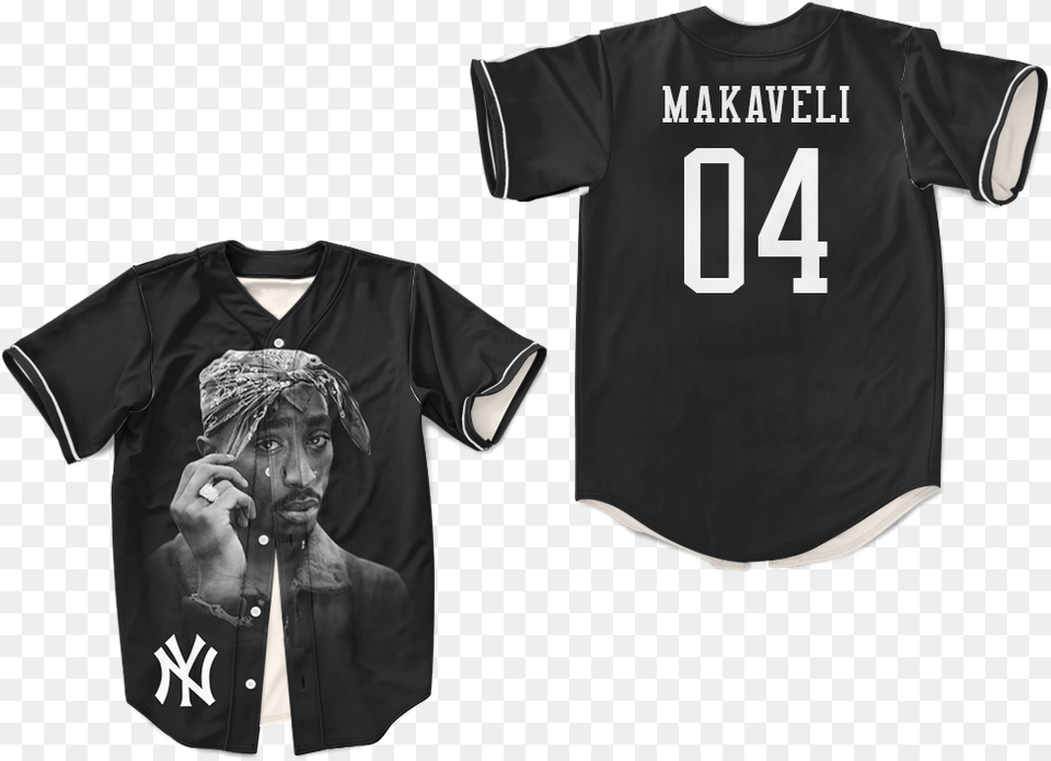Biggie Smalls Brooklyn Baseball Jersey Notorious Tupac Tupac Baseball Jersey, Clothing, Shirt, T-shirt, Adult Free Png