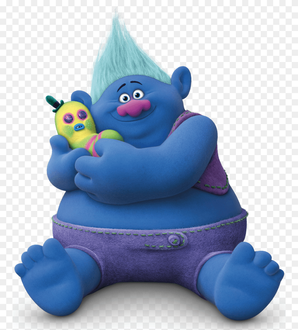 Biggie Trolls, Plush, Toy, Cartoon Free Png