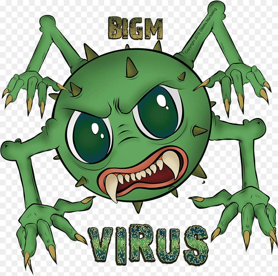 Bigm Virus, Electronics, Hardware, Green, Animal Free Png Download